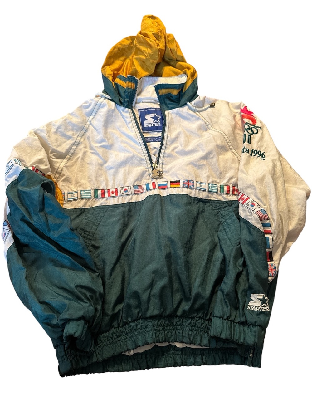 1996 starter Atlanta Olympic Games windbreaker size lg